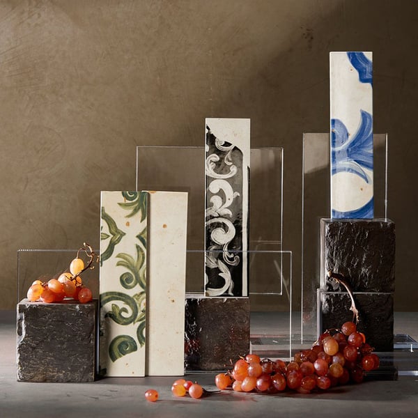 Πλακάκι Fregio Nero Maiolica 6x24 cm Marca Corona